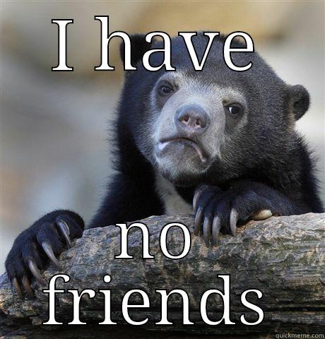 I HAVE NO FRIENDS Confession Bear