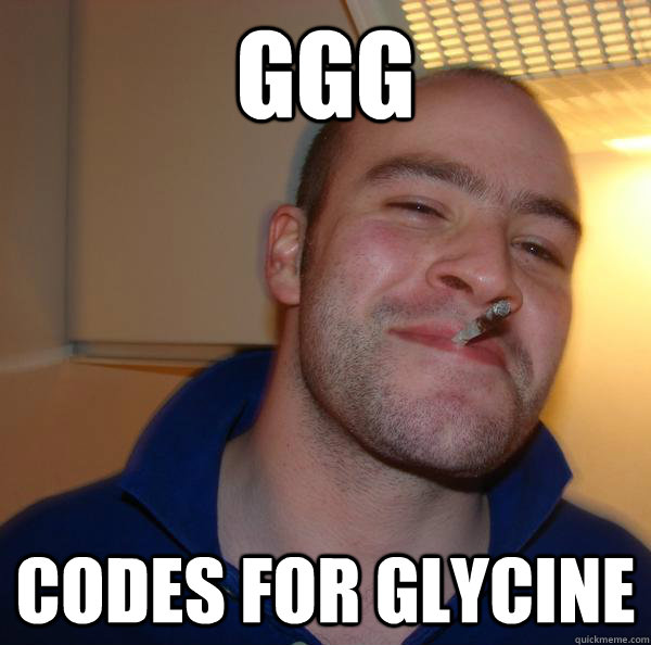 GGG codes for glycine - GGG codes for glycine  Misc