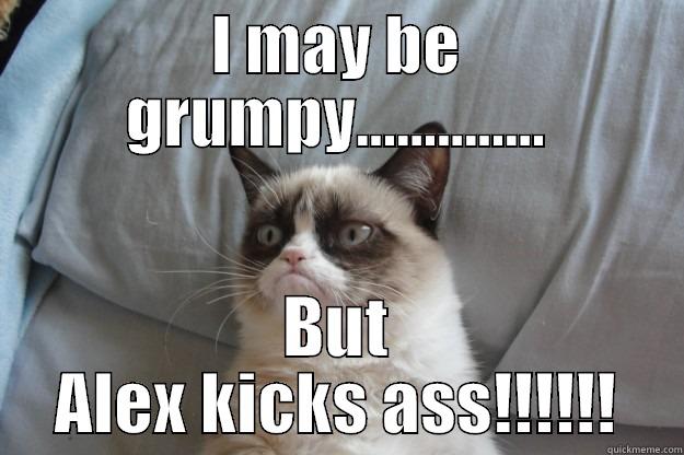 I MAY BE GRUMPY.............. BUT ALEX KICKS ASS!!!!!! Grumpy Cat