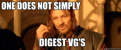 One does not simply Digest VG's  One Does Not Simply