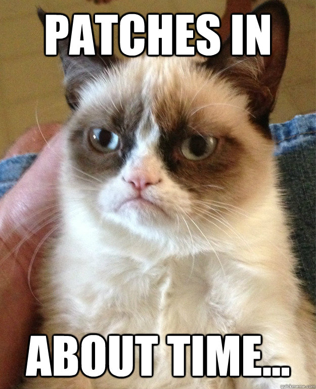 Patches in About Time...  Grumpy Cat
