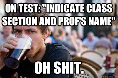 On Test: 