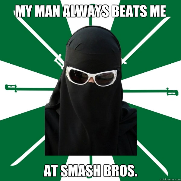 My man always beats me   at smash bros.  