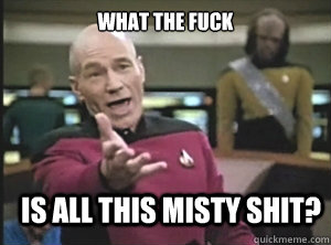 what the fuck is all this misty shit?  Annoyed Picard