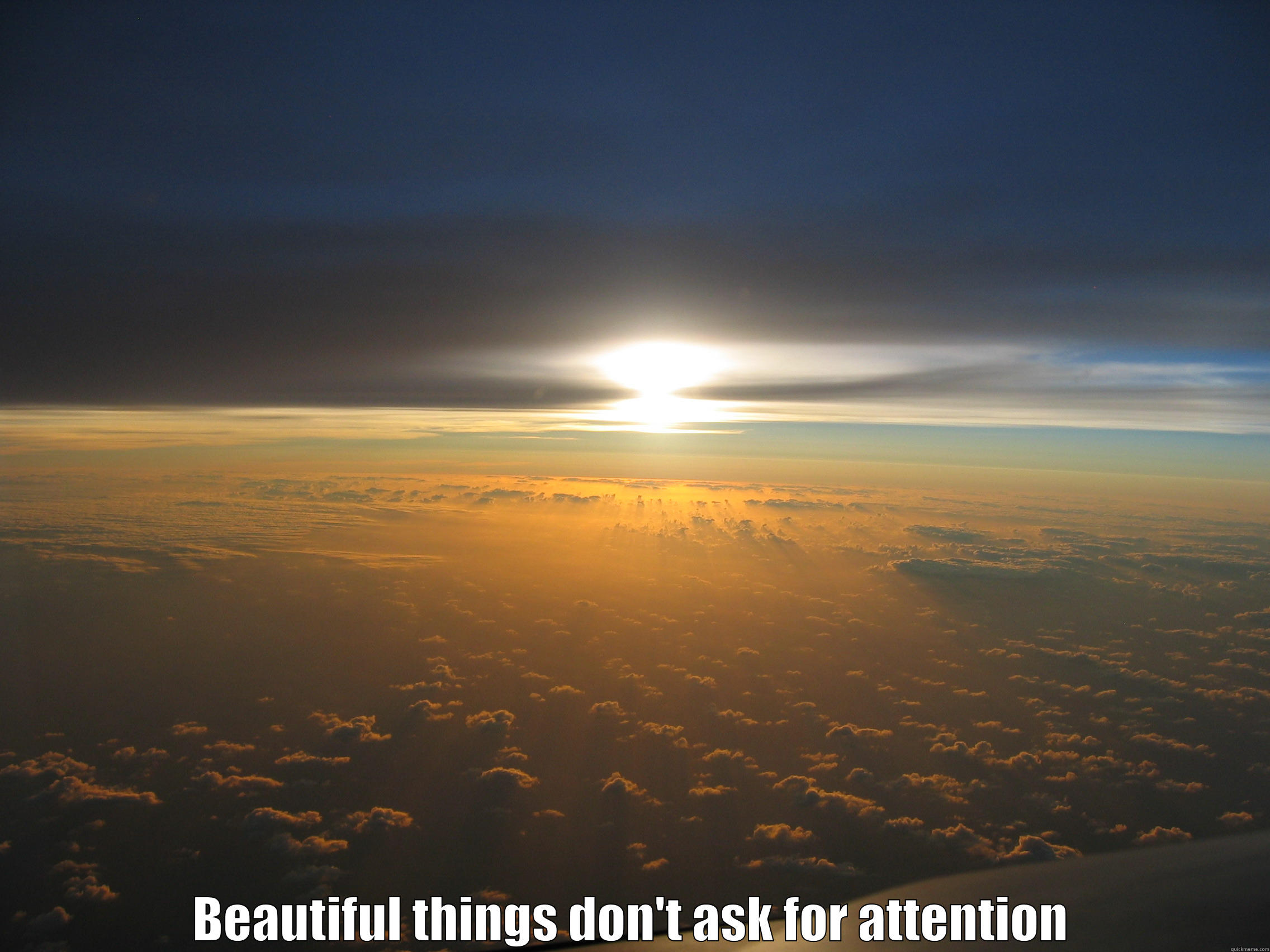  BEAUTIFUL THINGS DON'T ASK FOR ATTENTION Misc