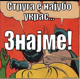 СТРУГА Е НАЈУБО УКРАС... ЗНАЈМЕ! Slappin Batman