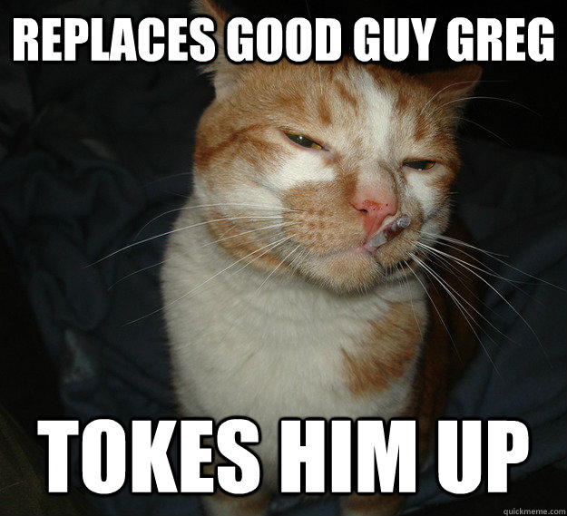 replaces good guy greg tokes him up  Cool Cat Craig
