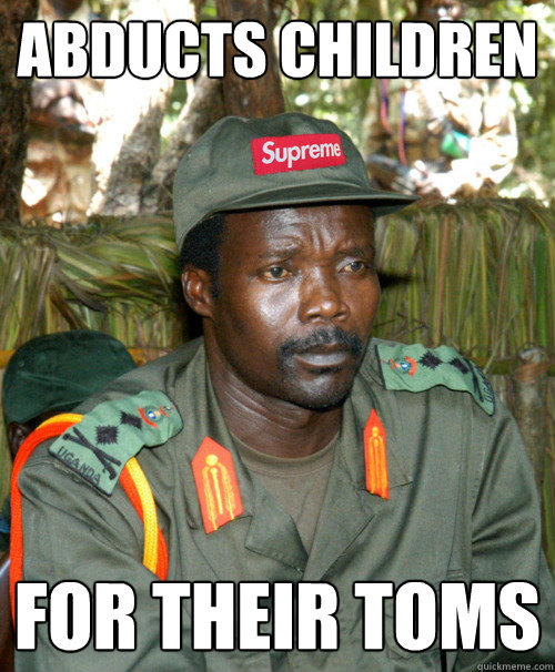 abducts children for their TOMS  