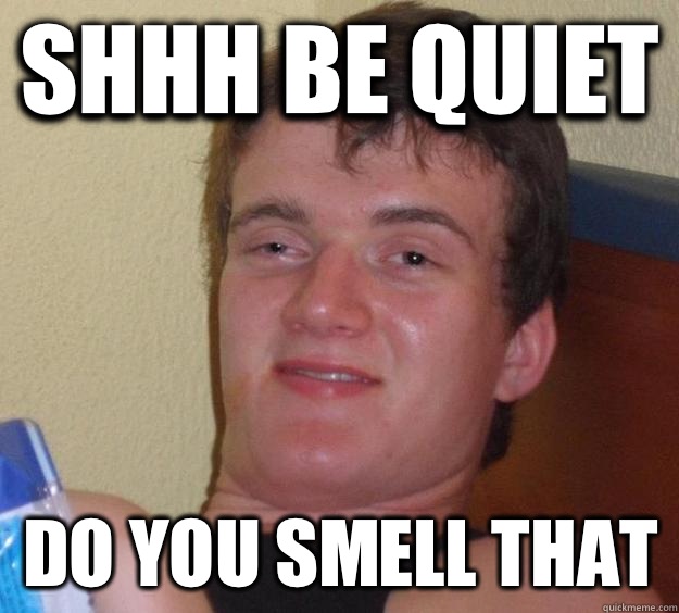 Shhh be quiet Do you smell that  10 Guy