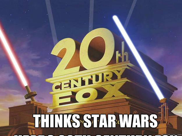 Hears 20th Century Fox Theme Song thinks Star Wars Caption 3 goes here  20 Century Fox Song - Star Wars