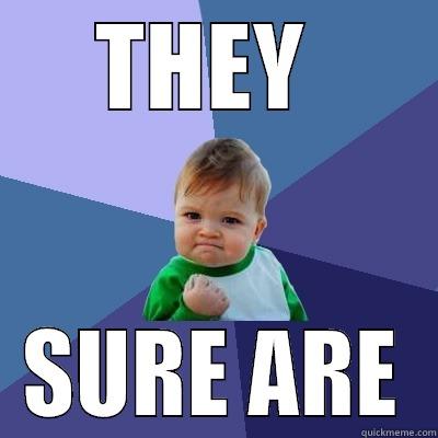 THEY  SURE ARE Success Kid