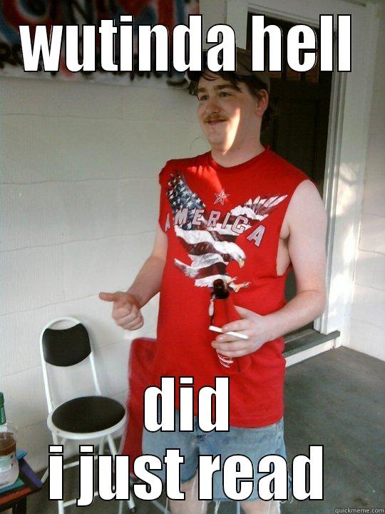 WUTINDA HELL DID I JUST READ Redneck Randal