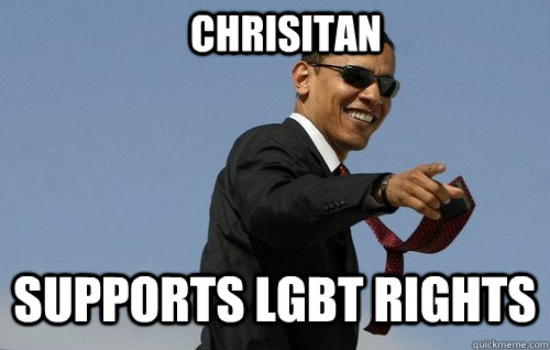 Chrisitan supports LGBT rights  
