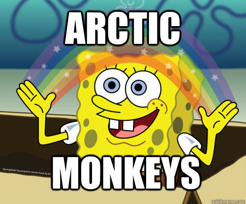 arctic monkeys  Spongebob rainbow