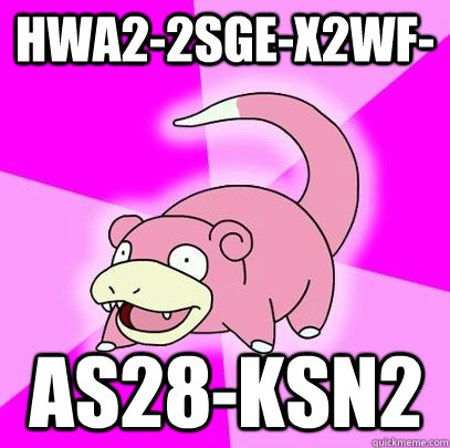 HWA2-2SGE-X2WF- AS28-KSN2  Slowpoke