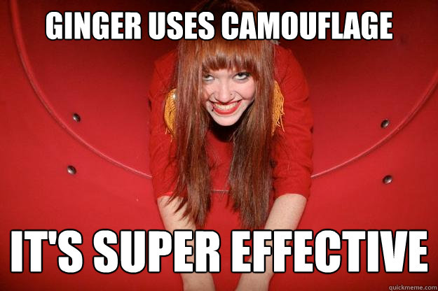 Ginger uses camouflage it's super effective  