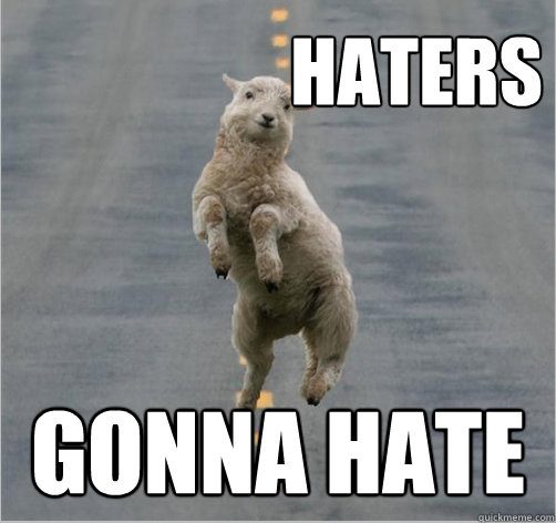 Haters Gonna hate  