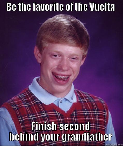 BE THE FAVORITE OF THE VUELTA FINISH SECOND BEHIND YOUR GRANDFATHER Bad Luck Brian