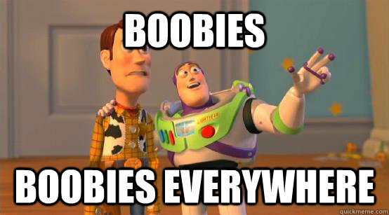 Boobies Boobies Everywhere - Boobies Boobies Everywhere  Buzz Glitter