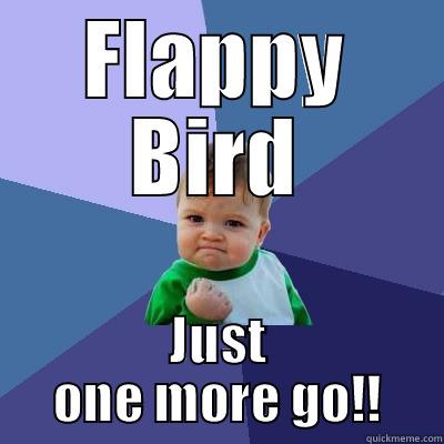 FLAPPY BIRD JUST ONE MORE GO!! Success Kid