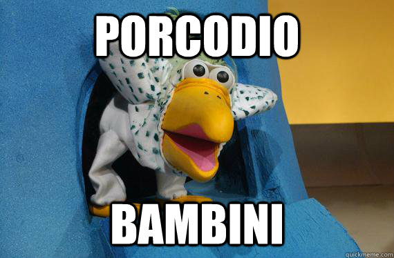 porcodio bambini  