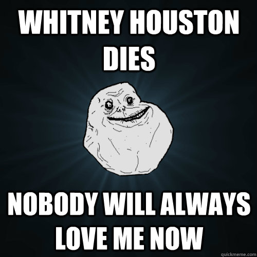 Whitney Houston Dies Nobody will always love me now  Forever Alone