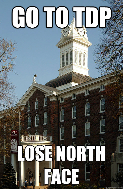 go to tdp lose north face  Kutztown Big Chicken