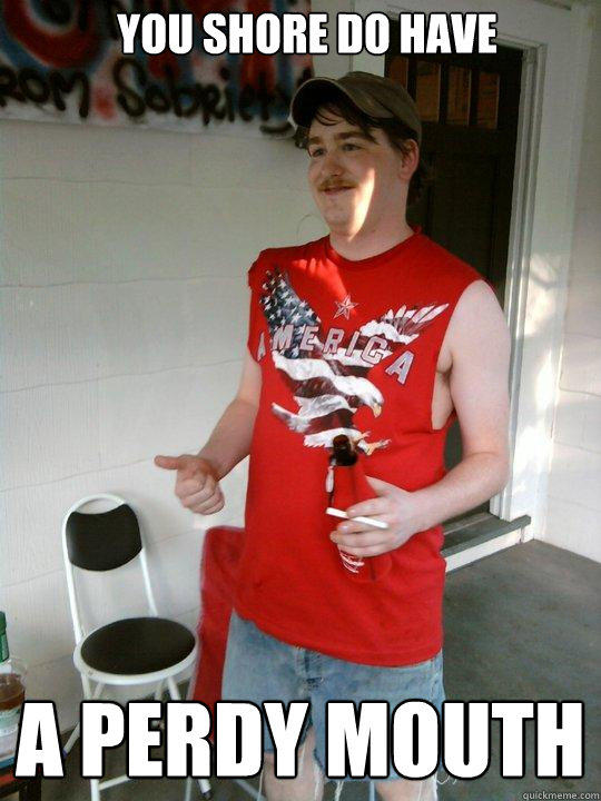 YOU SHORE DO HAVE A PERDY MOUTH  Redneck Randal