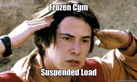 Frozen Cum Suspended Load  Keanu Reeves Whoa