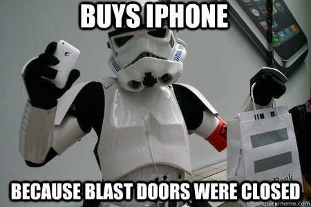 buys iPhone because blast doors were closed - buys iPhone because blast doors were closed  Misc