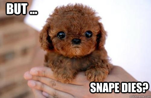 But ... Snape dies?  Sad Puppy