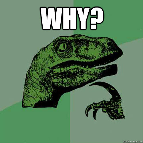 why?   Philosoraptor