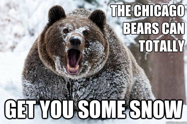 the chicago
bears can
totally get you some snow  