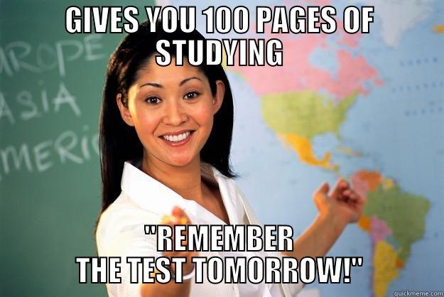 so true - GIVES YOU 100 PAGES OF STUDYING 