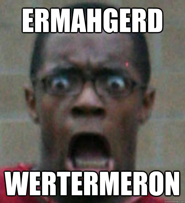 ERMAHGERD WERTERMERON  Surprised Black Man