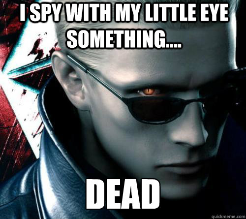 I spy with my little eye something.... dead  Wesker umvc3
