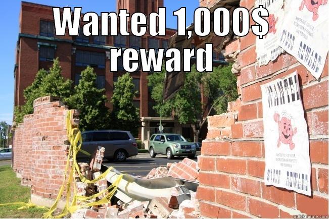 Wanted 1,000$ reward - WANTED 1,000$ REWARD  Misc