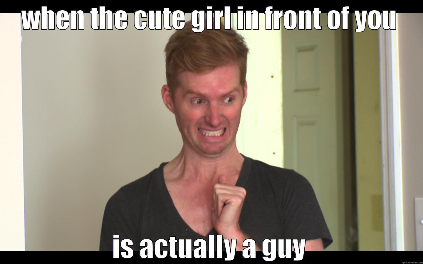 It's that long hair - WHEN THE CUTE GIRL IN FRONT OF YOU IS ACTUALLY A GUY Misc