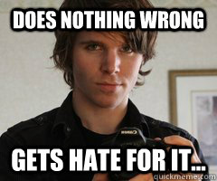 does nothing wrong gets hate for it...  Onision Means Pedophile