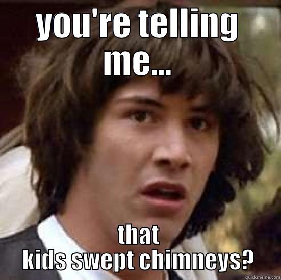 YOU'RE TELLING ME... THAT KIDS SWEPT CHIMNEYS? conspiracy keanu