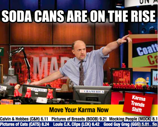 soda cans are on the rise   Mad Karma with Jim Cramer