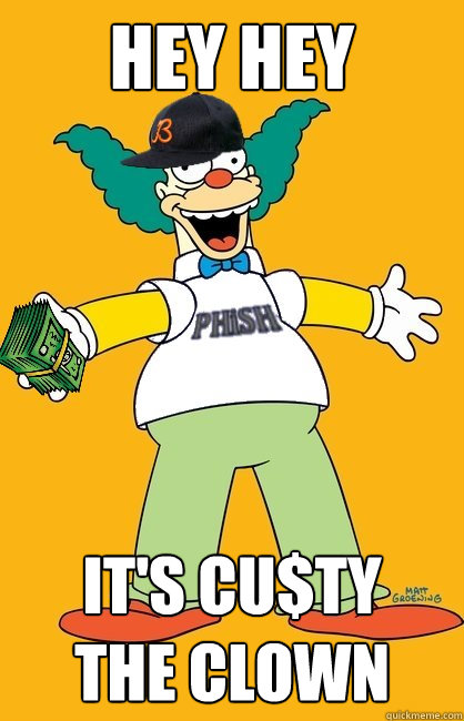 hey hey it's cu$ty
the clown - hey hey it's cu$ty
the clown  Kru$ty2