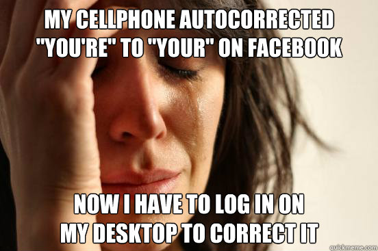 My cellphone autocorrected 