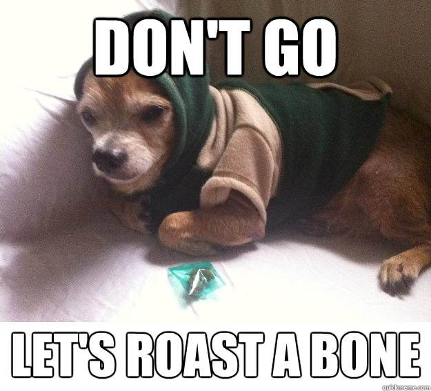 Don't go Let's roast a bone  