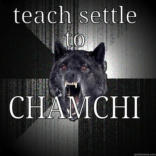 TEACH SETTLE TO CHAMCHI Insanity Wolf