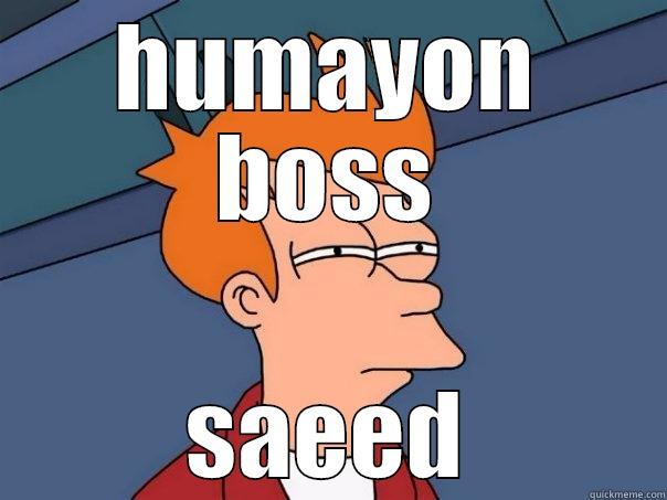 HUMAYON BOSS SAEED Futurama Fry