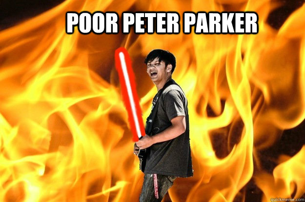 poor peter parker  