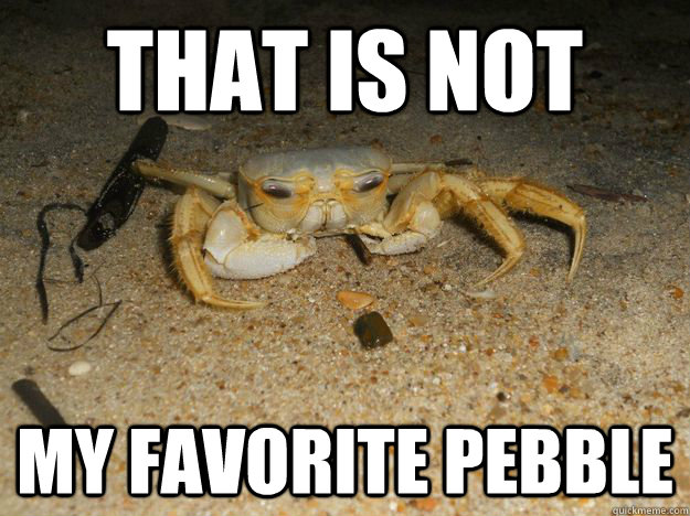 Sad crab meme. 