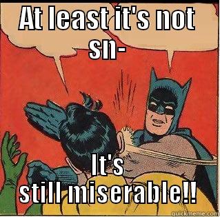 AT LEAST IT'S NOT SN- IT'S STILL MISERABLE!! Slappin Batman