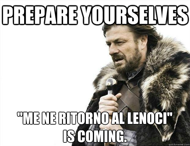 Prepare yourselves 